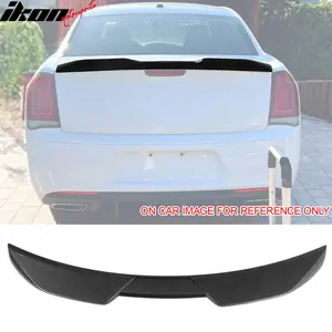 Trunk Spoiler for Chrysler 300 2011-2023 M Style Carbon Fiber Print ABS