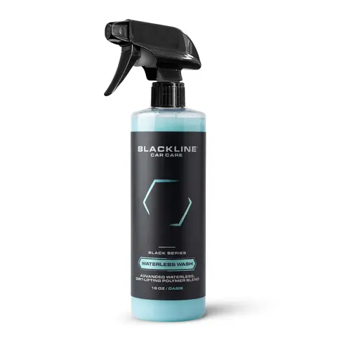 BLACKLINE Waterless Car Wash Spray - 16 oz Bottles for Cars, Wheels, Glass, Streak-Free Shine, 1-Step Paint Protection