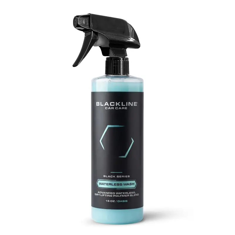 BLACKLINE Waterless Car Wash Spray - 16 oz Bottles for Cars, Wheels, Glass, Streak-Free Shine, 1-Step Paint Protection