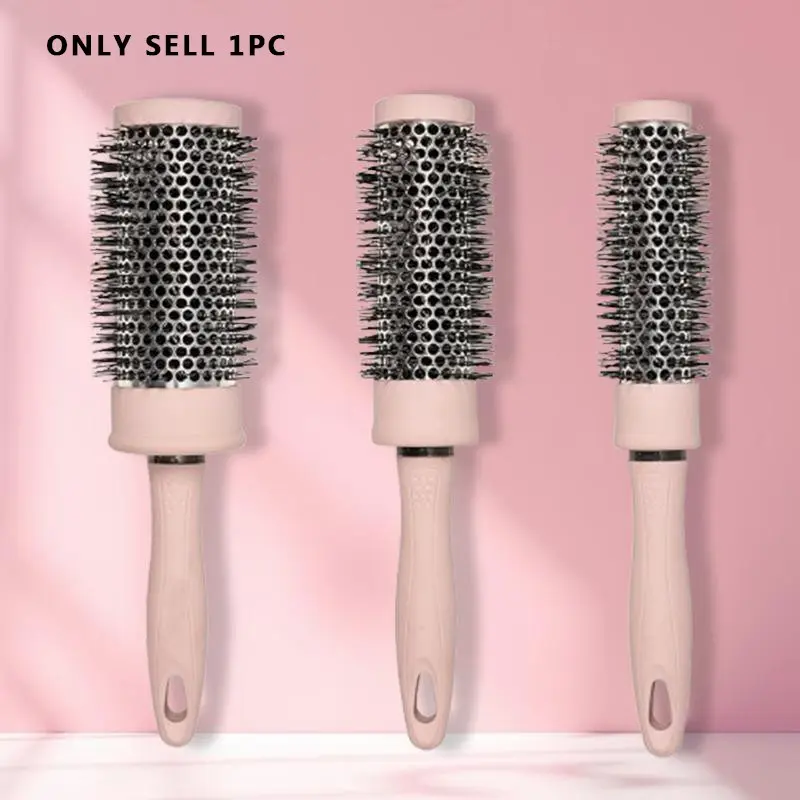 Round Hair Brush Set, Hair Grooming Brush, 3 Counts/set Massage Scalp Curly Straight Hair Comb, High Face Practical Comb, Straightening Comb, Heatless Styling Tool for Women & Men