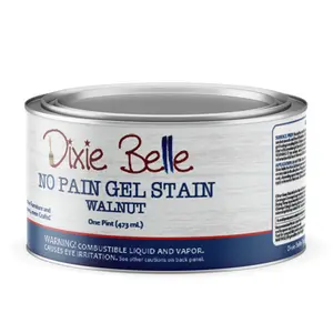 Dixie Belle No Pain Gel Stain | Oil-Based Stain for Wood Projects | DIY Wood Stain for Projects | Deep Coverage, Wood Grain Enhancer