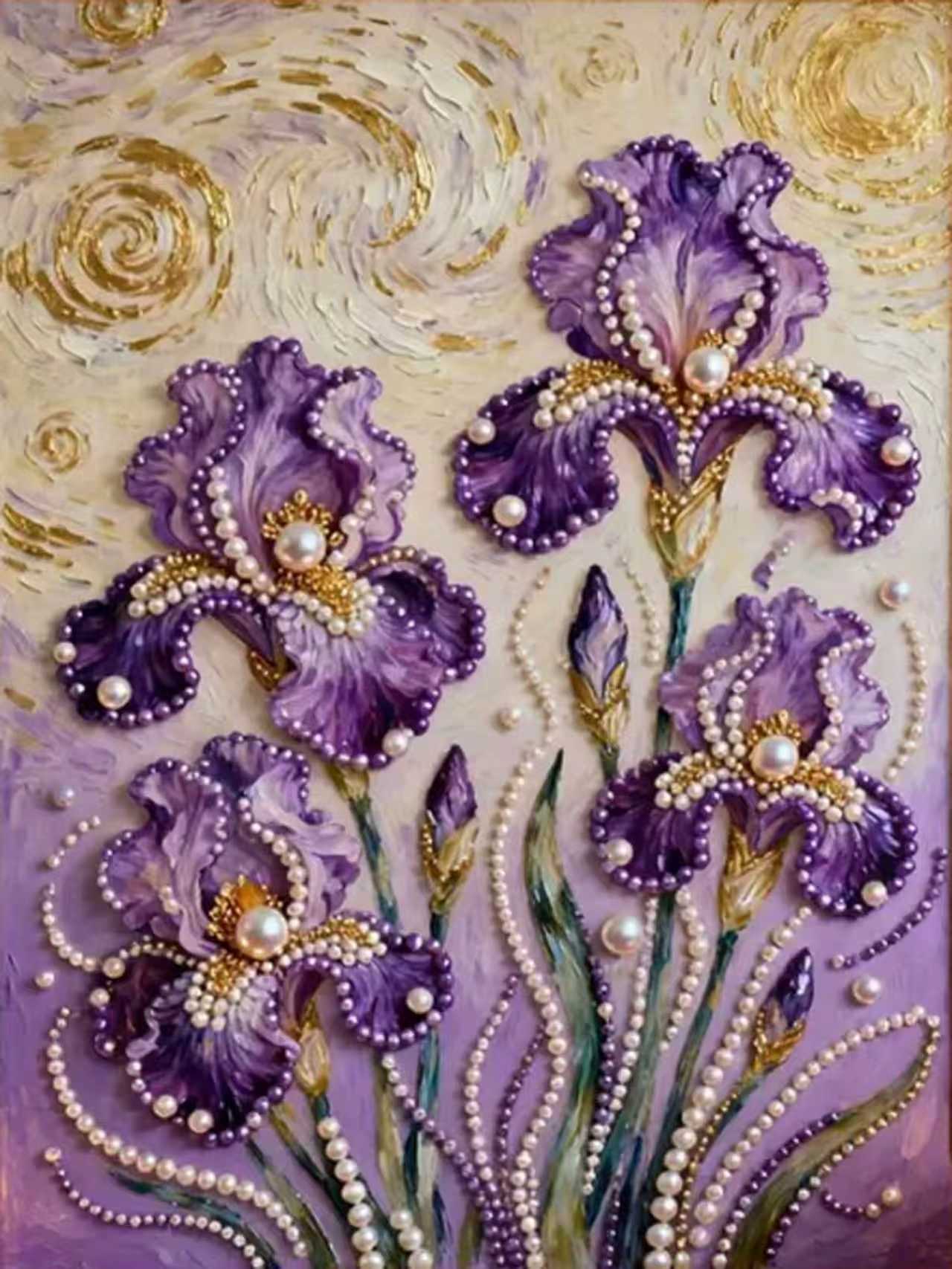 Shining Pearl DIY Art Painting - Easy for beginners, a exquisite handcrafted light luxury choice, elegant finished piece that brings artistic flair to your home space