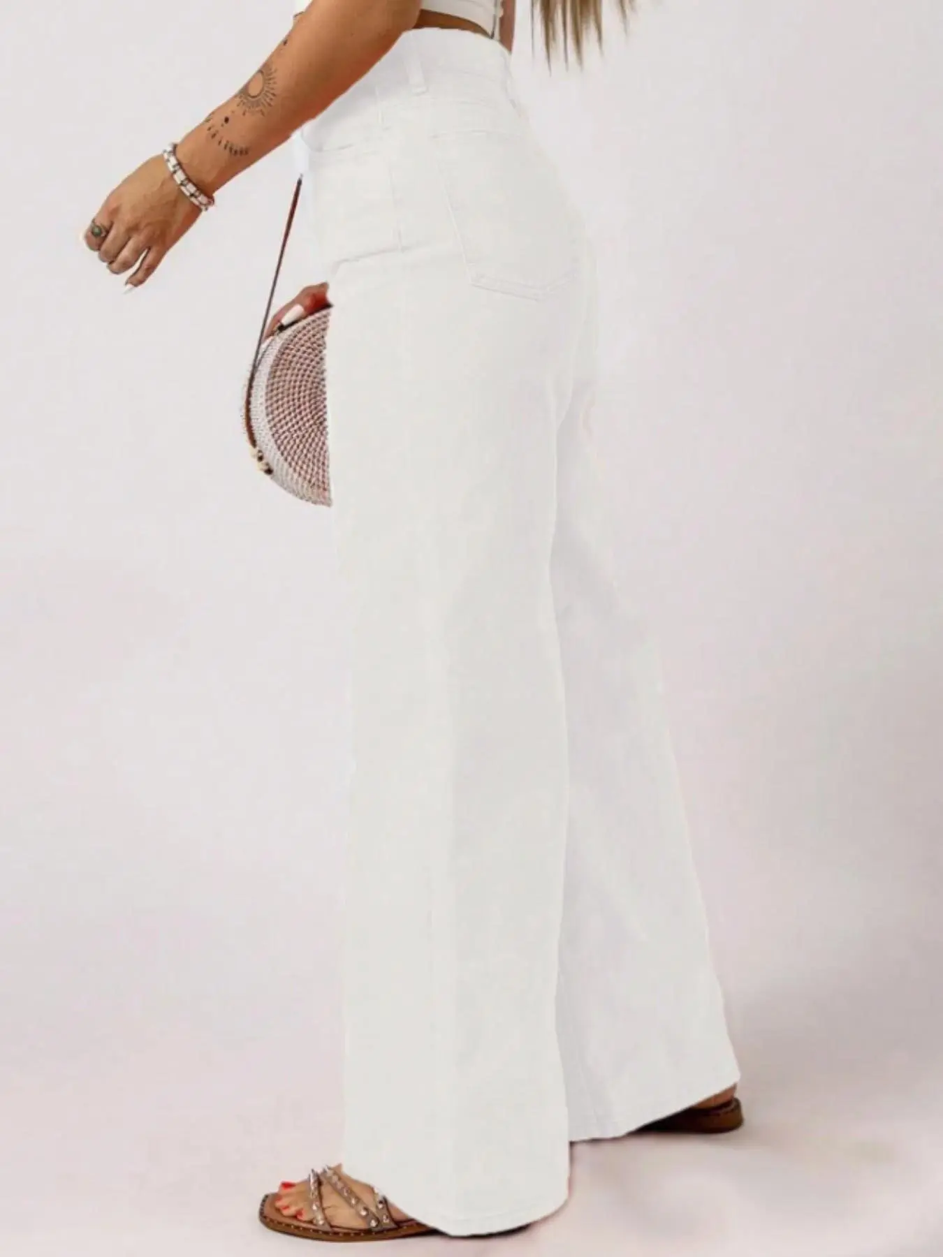 Women's Mid-Waist Straight Leg Fashion Jeans, Casual Simple Style, Slim Fit, Perfect for Daily Wear, Everyday, Streetwear, and Leisure Occasions, Pants