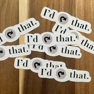 Magic the gathering sticker I'd tap that sticker, funny decal