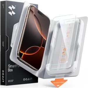 2 Pack Tempered Glass for iPhone 16 Pro Max Screen Protector, Military-Grade Shatterproof Protection, 9H Hardness, Fast & Easy Installation, Case Friendly Design