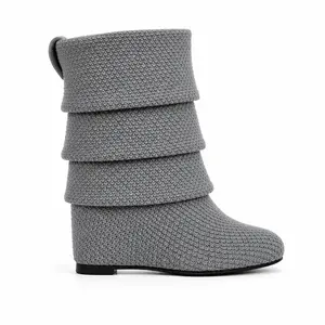 LONDON WEDGE BOOT - GREY