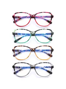 ZOECENT Anti-Blue Light Reading Glasses for Women Comfortable Spring Hinges Oval Frame Computer Browsing