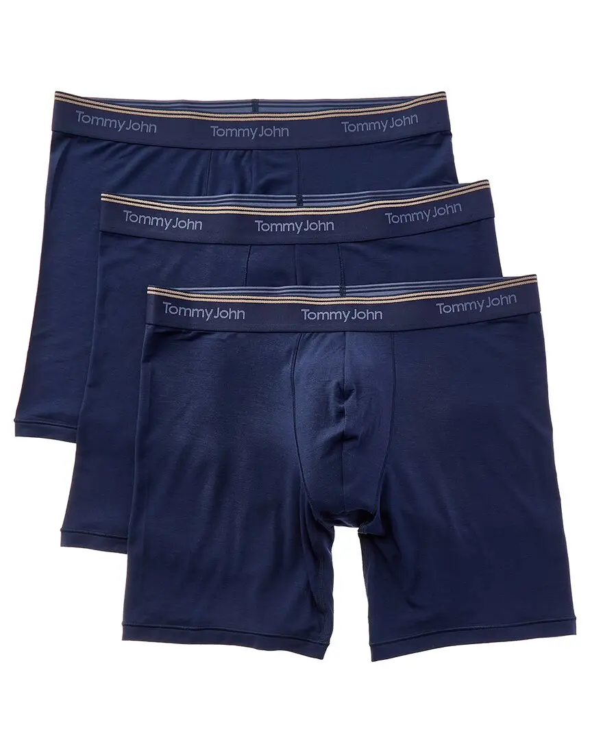 Tommy John Set of 3 Ultra Soft Flex 6in Boxer Brief