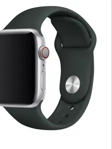 Silicone Apple Watch Band, Sporty Style, Plastic Dial Window, Resin Case, Perfect Gift for Birthdays & Easter, Smart Watch Accessories