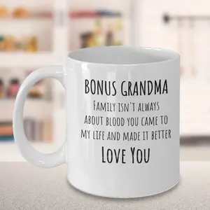 Bonus Grandma Mug, Step Grandma Mug, Bonus Grandma Gifts, Step Grandma Gift,bonus Grandma, Grandmother Gift, Mothers Day Gift Step Grandma