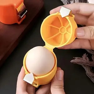 1 Stainless Steel Eggshell Opener - a Manual Kitchen Tool That Is Easy to Clean, Durable, And Efficient for Breaking Eggs at Home, Practical Kitchenware | Easy-To-Clean Materials