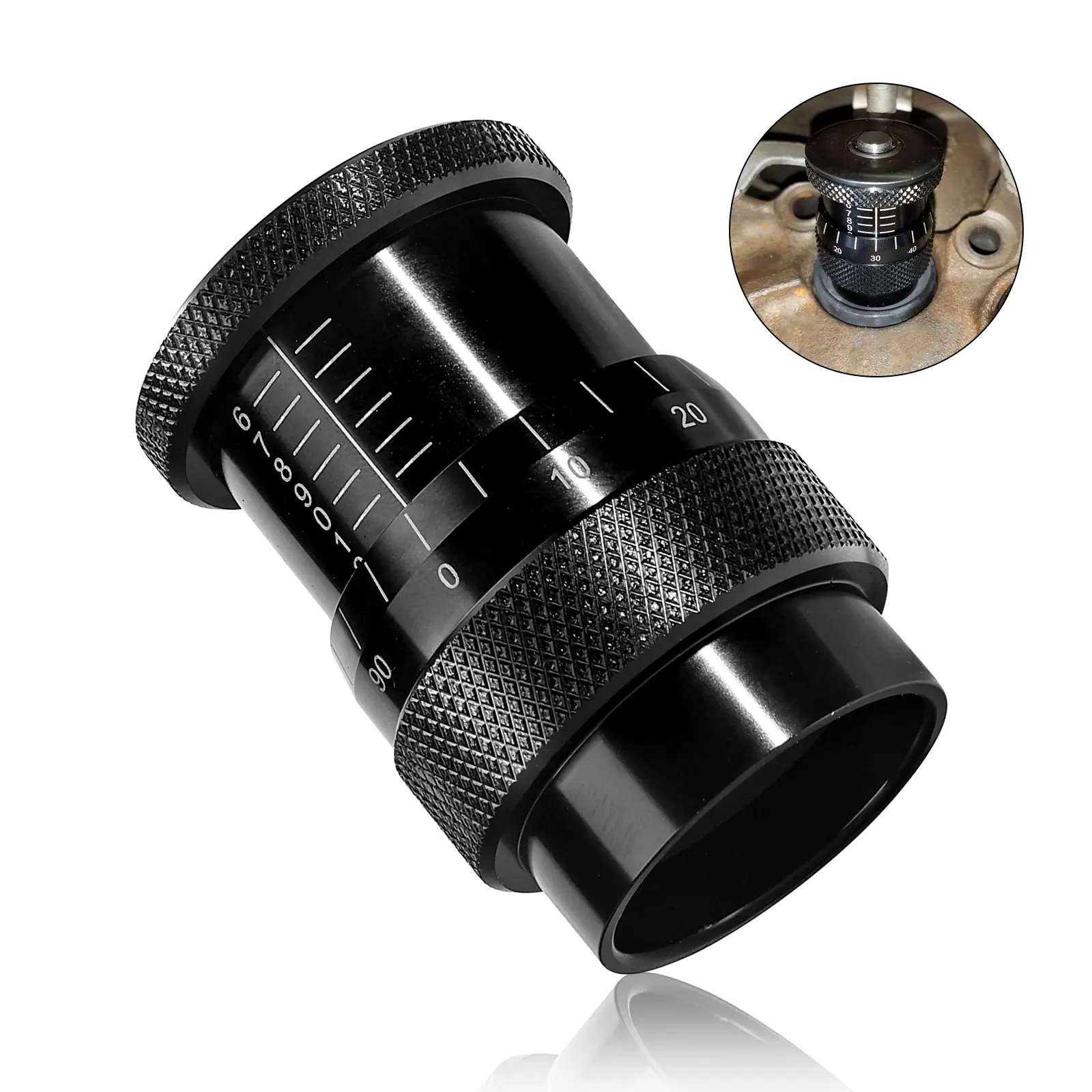 3mirrors 4929 Aluminum Valve Spring Height Micrometer Measurer - 1.600"-2.200" Inches Range, 0.001 Accuracy, Affordable, Compatible with Most V8s, 1.600"-2.200" Height Range