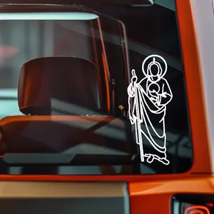 San Judas Tadeo  Mexkogifts Vinyl Decals – UV Resistant & Waterproof for Cars, Laptops and More