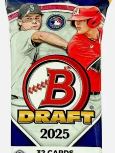 1 (ONE) PACK - 2025 Bowman Draft Baseball Hobby Jumbo***MUST BE OPENED LIVE