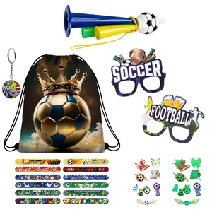 All-In-1 Soccer Party Favor Set - Festive Kids' Party Supplies for Birthday, Team Celebrations (Sports-Themed Event Enhancement)