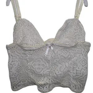 Lacey off white/yellow coquette set (s) Elegant Top Aesthetic Feminine Fashion