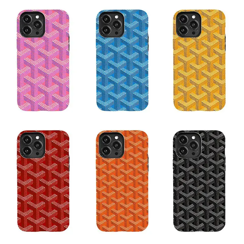 Luxury Parisian Dogtooth Print Shockproof Case - Luxurious Phone Case for iPhone 11-17 Series