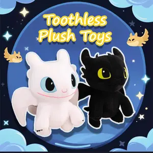 New To Train Your Dragon Anime Figures Toothless Plush Toy Doll Toothless Plush Toy Room Children Toy Cute Kawaii Birthday Gift
