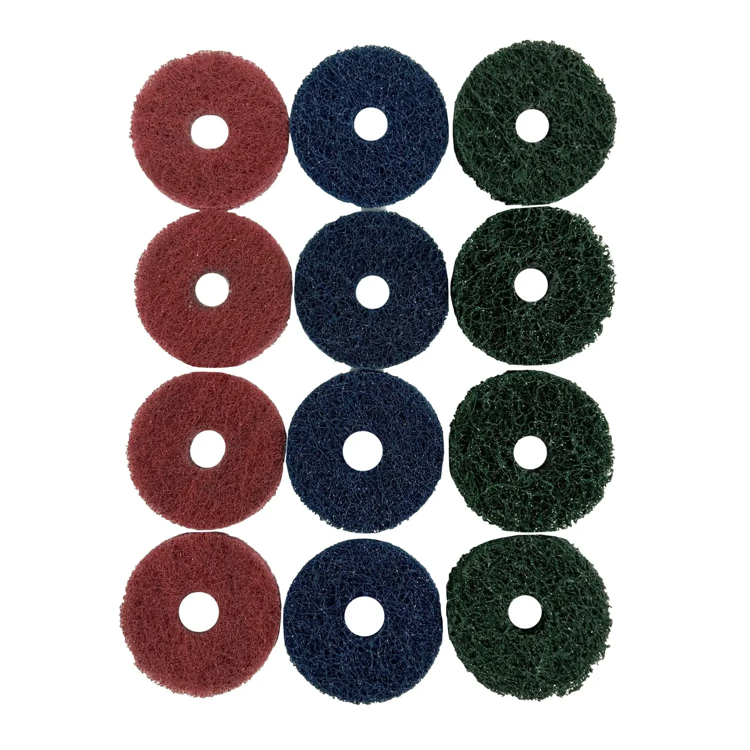 Renegade Products Mini Surface Prep Buff and Blend Discs (1/2" Arbor Hole) – For Metal Cleaning, Deburring & Pre-Polishing Surface Prep
