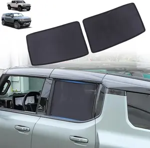 Car Side Window Sun Shades for Hummer EV SUV Truck Accessories Sun Shade Heat Insulation Light Blocking&UV Protection Privacy Essential Interior for Baby,Camping and Napping Curtains (Rear Side,2PCS)