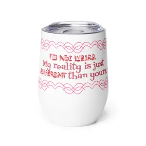 Hydro Flask 12 oz White Cheshire Cat Shaped Stainless Steel Tumbler - Double Wall, Vacuum-Insulated, Reusable, Washable, Portable, Dishwasher-Safe, Heat-Resistant Travel Drinkware
