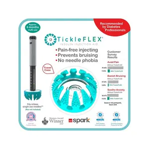 TickleFlex Pen Aid – Helps reduce pain, bruising, and anxiety during injections, compatible with 4–6mm single-use pen tips | MirTouch