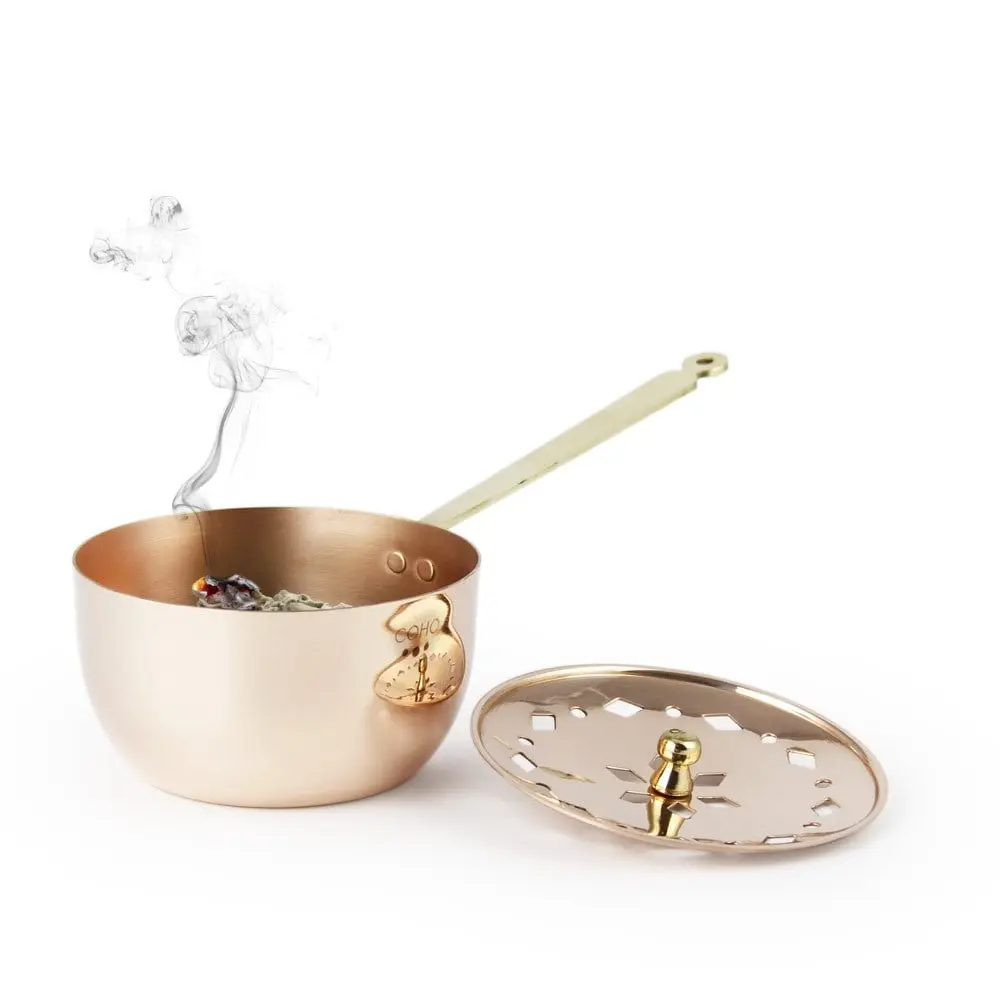 Acycraft Handmade Copper Incense Bowl & Burner | Meditation & Zen Decor