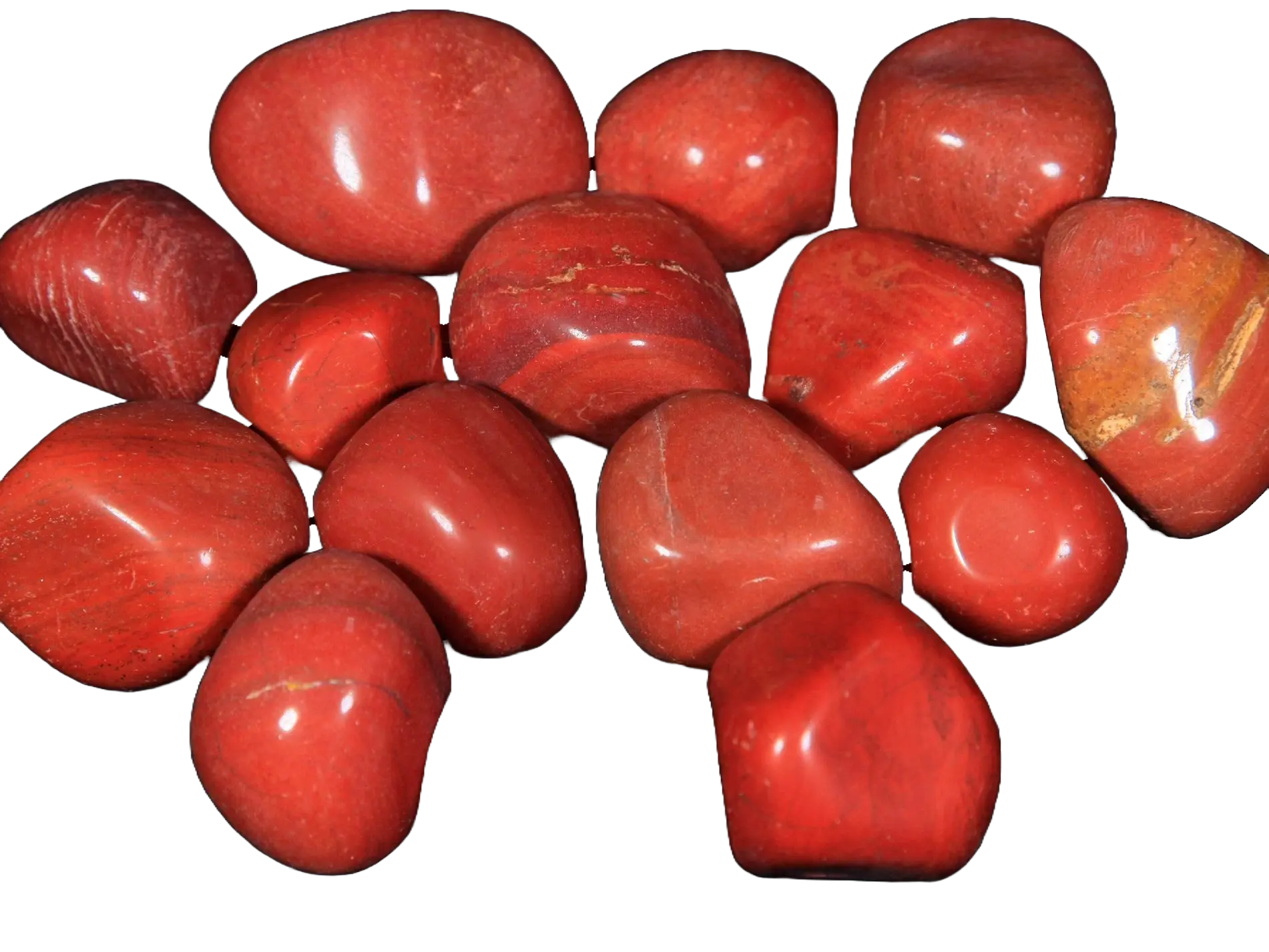 Red Jasper Tumbled Stones 1lb – Natural Crystal Healing Stones | Polished Medium Size Gemstones for Home Decor, Energy & Collection