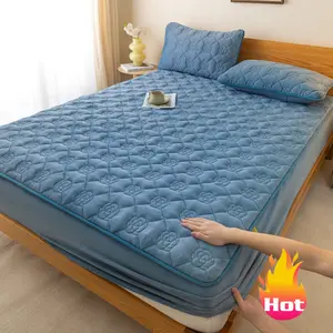 1-Piece Waterproof Mattress Protector Set, Waterproof Mattress Cover with Fitted Sheet & Bed Skirt – 6"-18" Deep Pocket Design, Soft Breathable & Stain-Resistant, Machine Washable with Pillowcases, Ideal for Bedroom, Guest Room, Dorm, Hotels