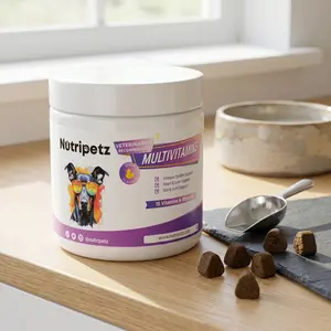 NutriPetz Dog Multivitamin Soft Chews | Immune + Digestive + Brain Health Support for Dogs | Skin & Coat Daily Vitamin Supplement