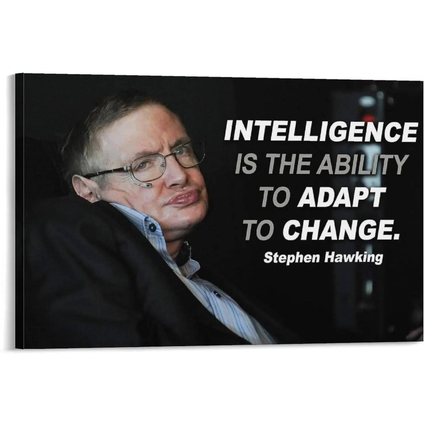 Stephen Hawking Physics Quotes Poster College Inspirational Wall Canvas Print Decorative Art Canvas Painting Wall Art Poster for Bedroom Living Room Decor Framed-unframed