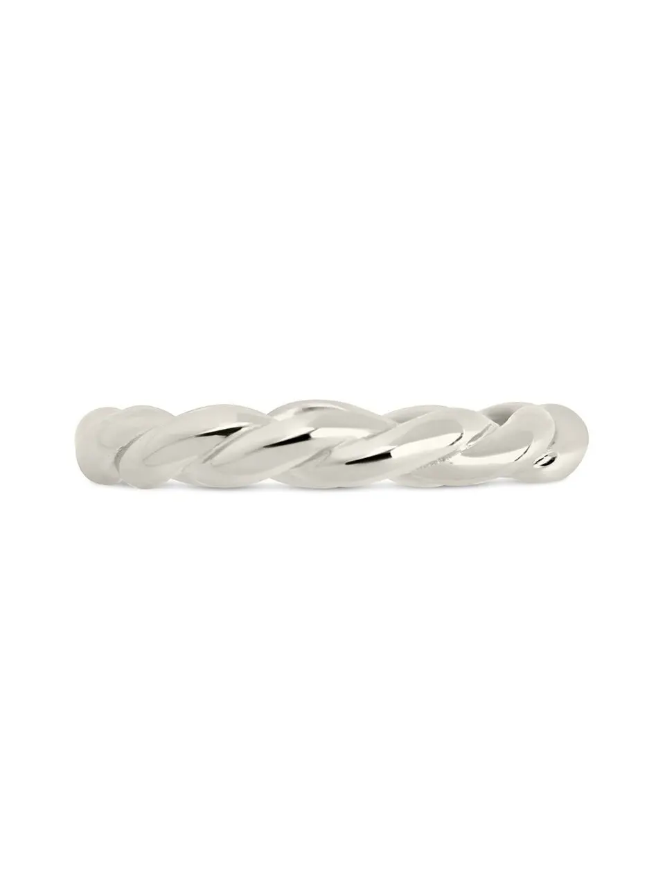 Sterling Silver Nixie Twist Band Ring
