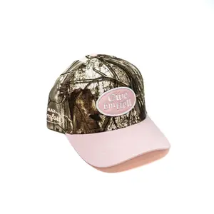 MC "Give Em Hell" Hat - Camo/Pink