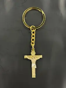 Jesus Cross (Crystals) Keychain