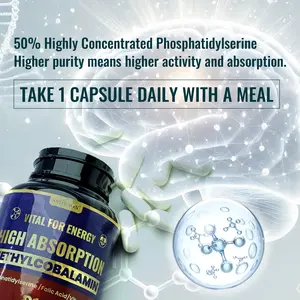 Snowson NeuroMax  Phosphatidylserine Brain Fog Relief Nerve Repair Focus & Memory 60 Capsules Made in USA [Star]