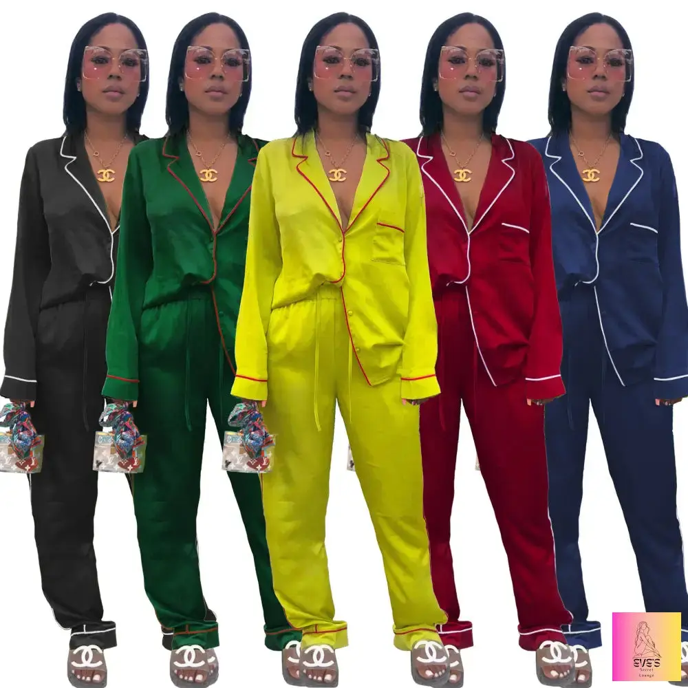 Silk Nights Two-Piece Pajama Set