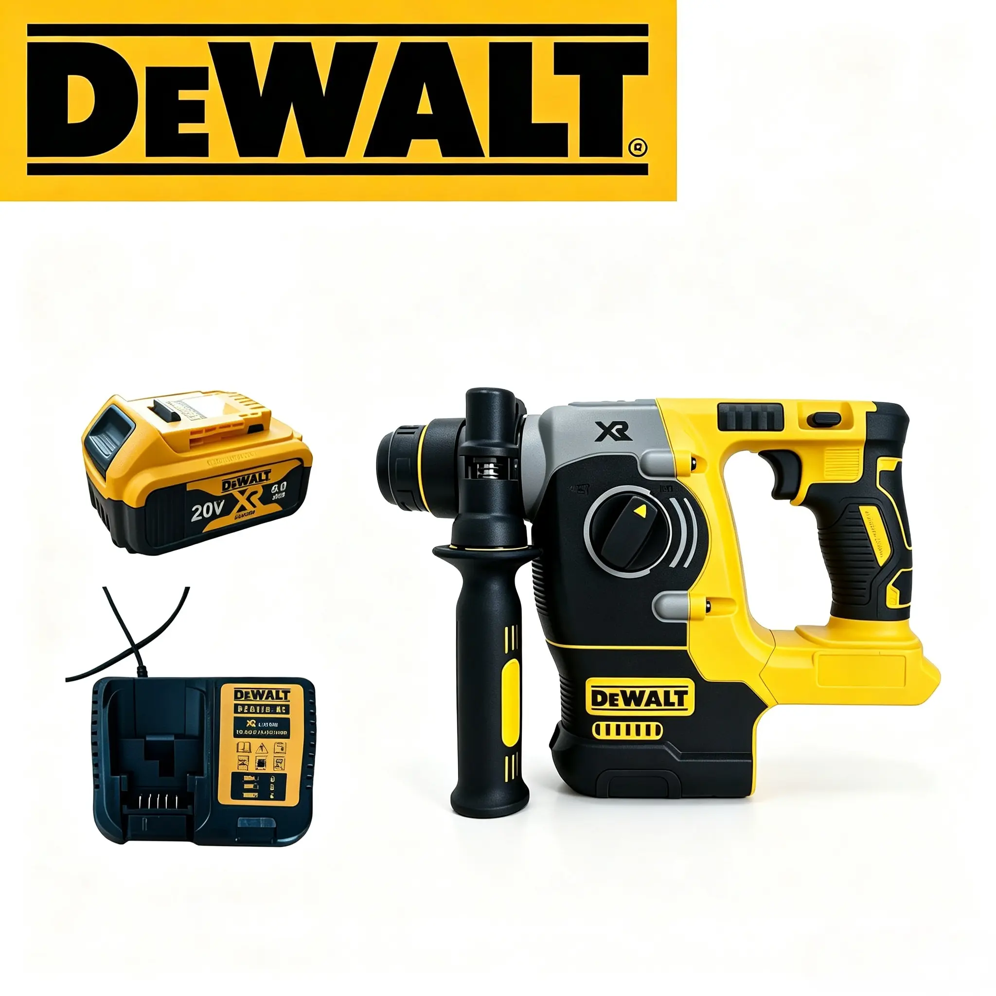 DEWALT 273 20V Model Brushless Power Drill Rotary Hammer, 1150 RPM, Anti-Slip Grip for Masonry Work tools bauer dcf 900
