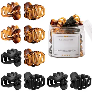 10 count Hair Clips Medium Small 1.57 Inch Octopus Claw Clips 4cm Medium Jaw Clips Durable  Grip for Women Girls Thick Hair.
