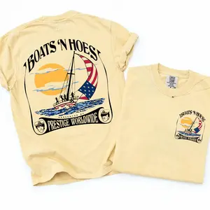 [Comfort Colors] Boats and Hoez Tee, Step Brothers Movie T-Shirt, Boats 'N Hoes Summer Vibe Shirt, Gift For Fans, Funny movie, MADE IN USA