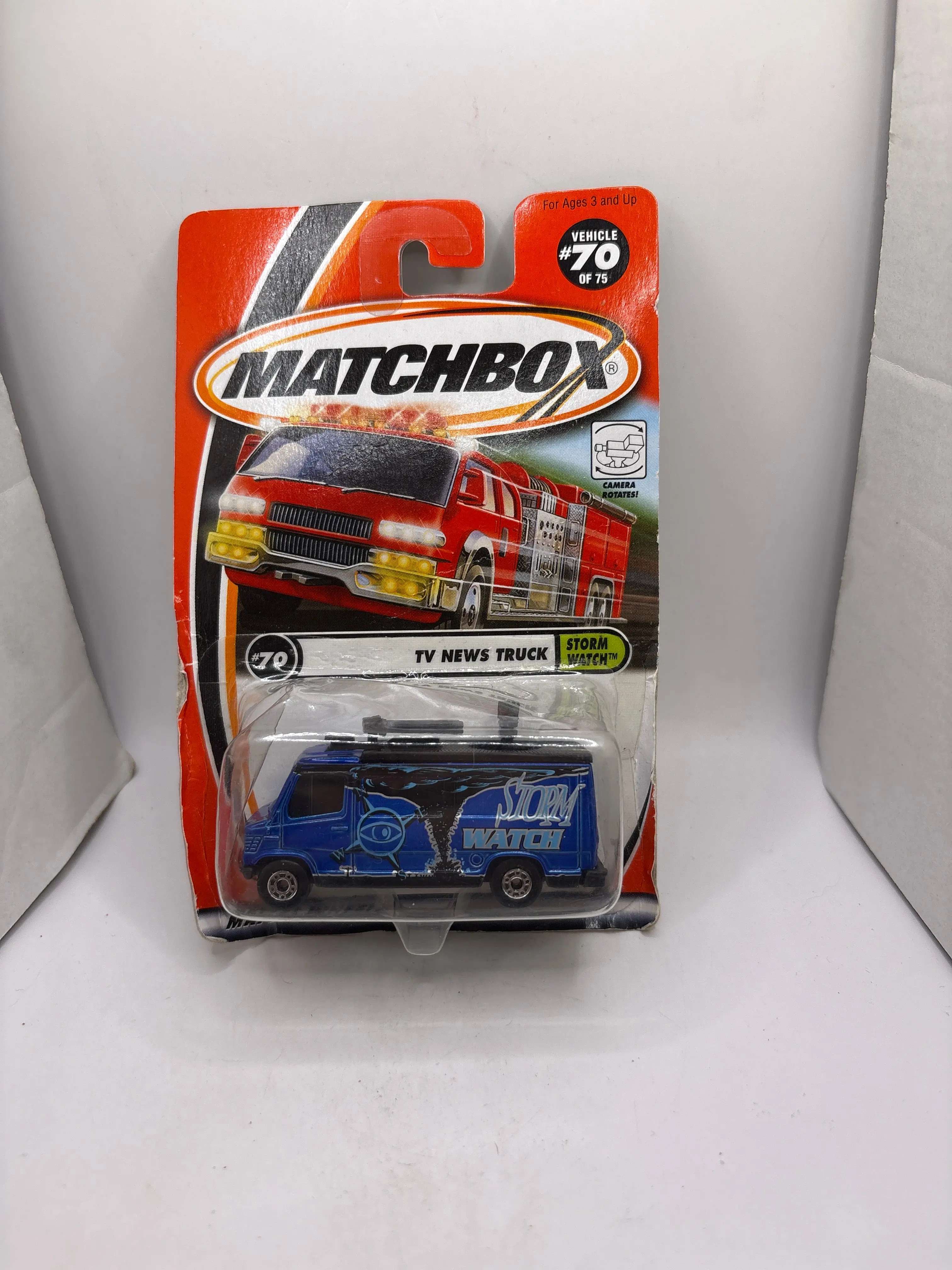Matchbox TV News Truck Diecast blue
