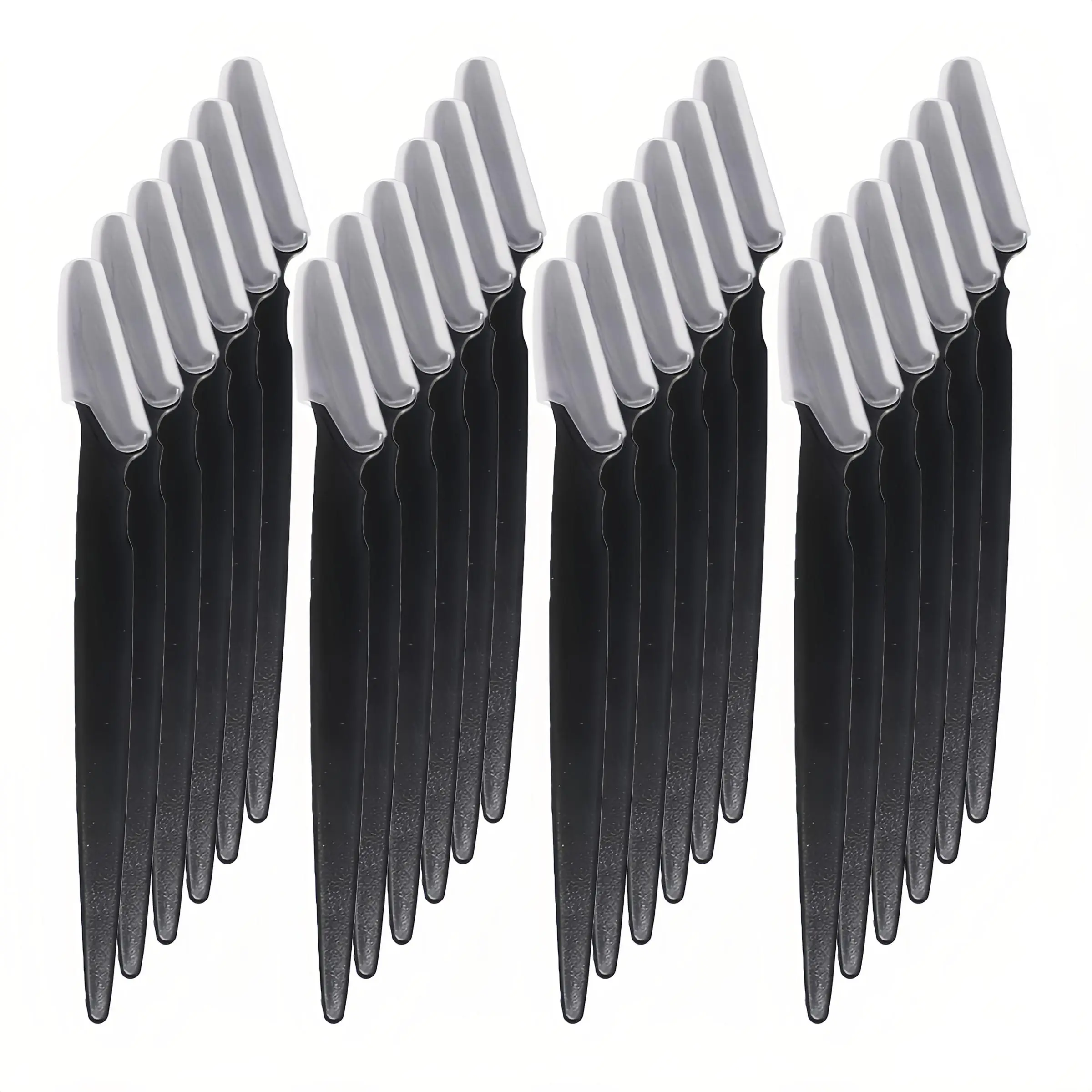 Eyebrow Razor Set, 24pcs Gentle Plastic Lightweight Eyebrow Trimmer with Cover, Multipurpose Facial Hair Shaver, Makeup Tool for Women, Cosmetic Tools, Eyebrow Styling Kit, Beauty Tool