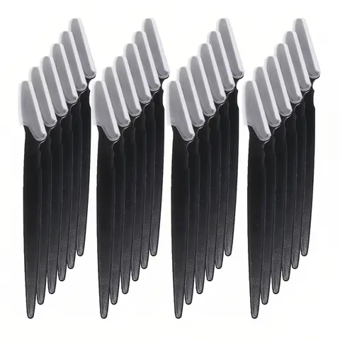 Eyebrow Razor Set, 24pcs Gentle Plastic Lightweight Eyebrow Trimmer with Cover, Multipurpose Facial Hair Shaver, Makeup Tool for Women, Cosmetic Tools, Eyebrow Styling Kit, Beauty Tool
