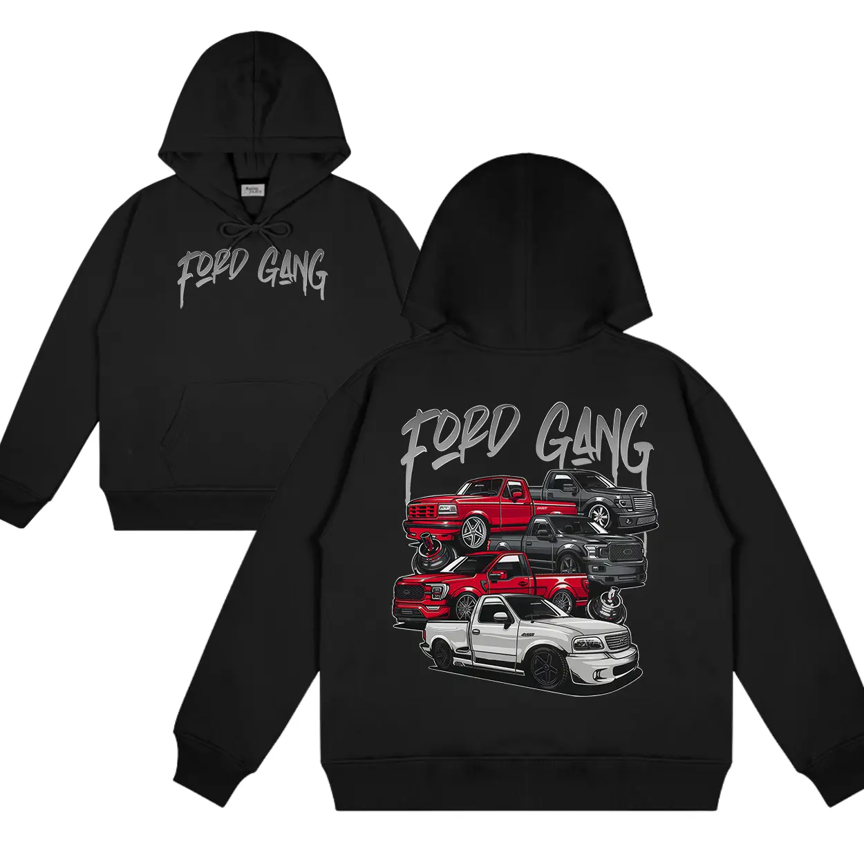 ? ? F0rd Gang Hoodie F0rd Trucks  Long Sleeve Streetwear