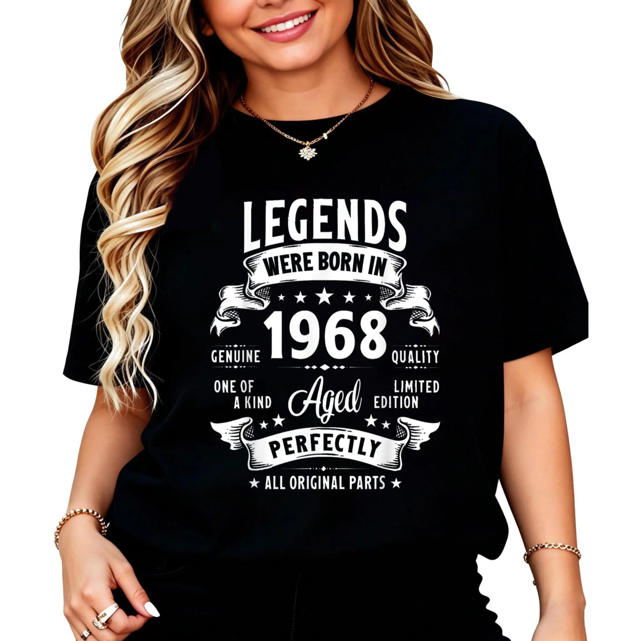 Unisex Vintage 1968 57 Year Old Gifts For Men Women 57th Birthday T-Shirt