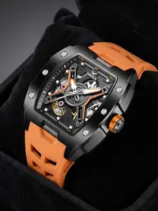 2026 New Onola Automatic Mechanical Watch, 30m Waterproof, Silicone Strap, Business Sport, Gift Box Included
