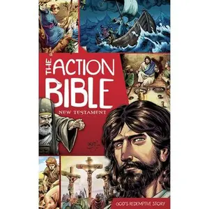 USED Book - The Action Bible: New Testament: God's Redemptive Story by David C. Cook (Paperback) - english
