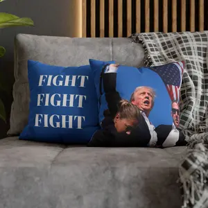 Trump 45 Fight Fight Fight Pillow - Patriotic Decor