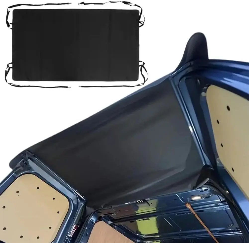 RV Rear Barn Door Awning Cover - Tailgate Fit, 600D Waterproof Cloth, 180x114cm, Durable UV-Resistant Sun Protection Camping Shelter Accessory for RV Camping, Black
