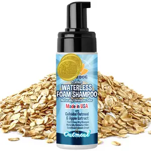 Bodhi Dog Waterless Foaming Dry Shampoo - Natural Pet Shampoo for Dogs & Cats, No Rinse Required, Made in USA, Contains Oatmeal & Apple Extract
