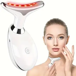 Neck & Face Lifting Massager - Electric Skin Tightening Tool with Red Light Therapy, Anti-Aging Wrinkle Reducer for Neck Lines & Double Chin